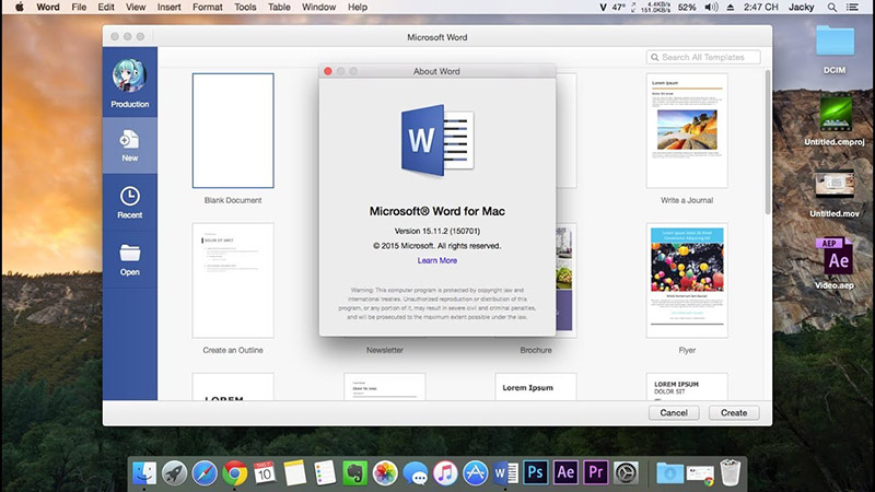office for mac os 10.10